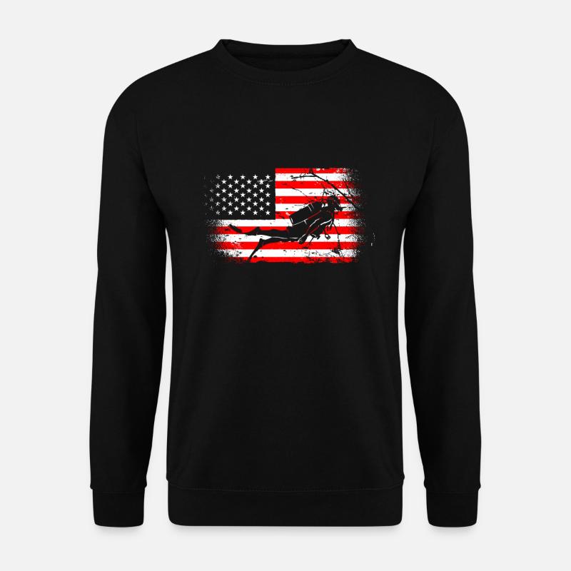 Tauchen Taucher - Unisex Pullover - Schwarz