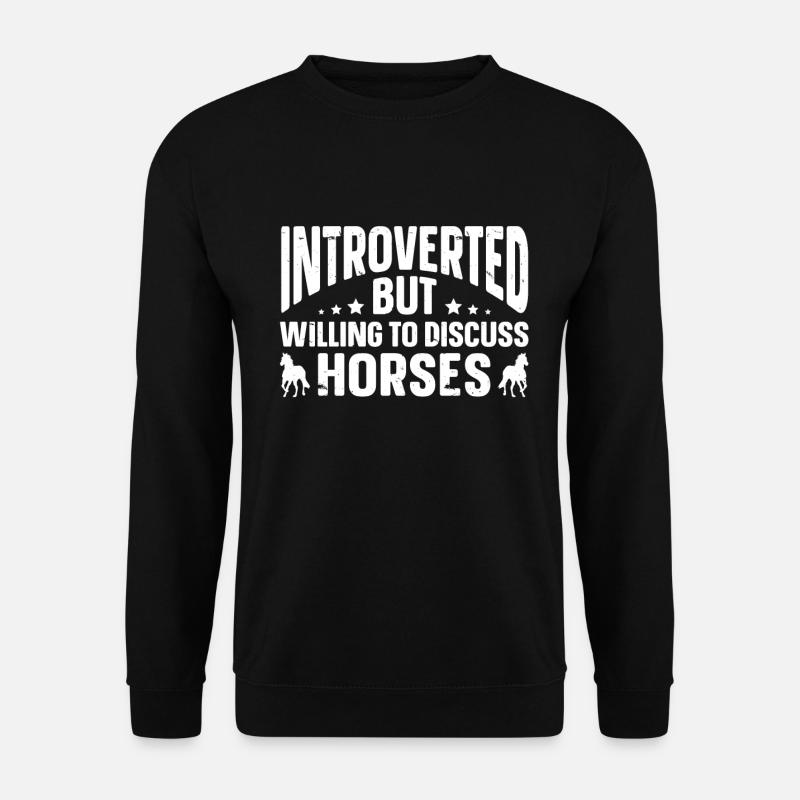 Lustige Introvertierte Geschenke - Unisex Pullover - Schwarz
