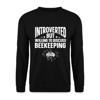 Cadeaux amusants pour les introvertis - Sweat-shirt Unisexe - noir - Devant - Alina (178cm) & Michal (187cm)