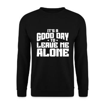 Cadeaux amusants pour les introvertis - Sweat-shirt Unisexe - noir - Devant - Alina (178cm) & Michal (187cm)
