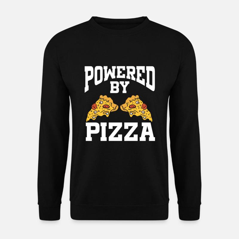 Powered By Pizza - Unisex Pullover - Schwarz