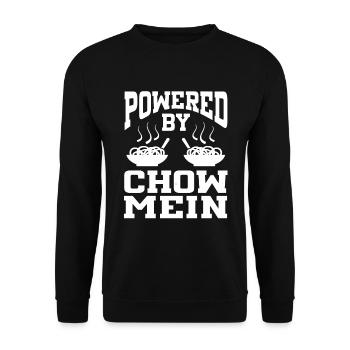 Propulsé par Chow Mein - Sweat-shirt Unisexe - noir - Devant - Alina (178cm) & Michal (187cm)