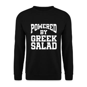 Propulsé par la salade grecque - Sweat-shirt Unisexe - noir - Devant - Alina (178cm) & Michal (187cm)