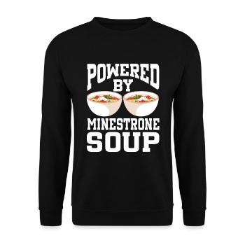Soupe Powered By Minestrone - Sweat-shirt Unisexe - noir - Devant - Alina (178cm) & Michal (187cm)