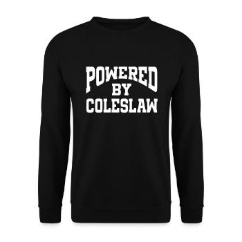 Powered By Coleslaw - Unisex Sweatshirt - black - Front - Alina (178cm) & Michal (187cm)
