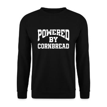 Powered By Cornbread - Unisex Sweatshirt - black - Front - Alina (178cm) & Michal (187cm)