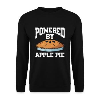 Powered By Apple Pie - Unisex Pullover - Schwarz - Vorne - Alina (178cm) & Michal (187cm)