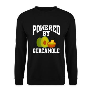 Powered By Guacamole - Unisex Sweatshirt - black - Front - Alina (178cm) & Michal (187cm)