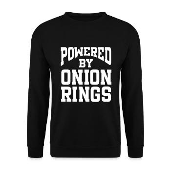 Alimenté par des rondelles d’oignon - Sweat-shirt Unisexe - noir - Devant - Alina (178cm) & Michal (187cm)