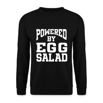 Propulsé par la salade aux œufs - Sweat-shirt Unisexe - noir - Devant - Alina (178cm) & Michal (187cm)