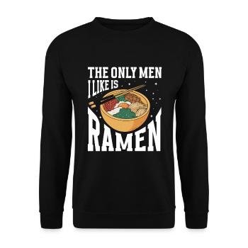 Ramen Lover Soupe de nouilles japonaise Ramen - Sweat-shirt Unisexe - noir - Devant - Alina (178cm) & Michal (187cm)
