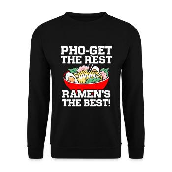Ramen Lover Soupe de nouilles japonaise Ramen - Sweat-shirt Unisexe - noir - Devant - Alina (178cm) & Michal (187cm)