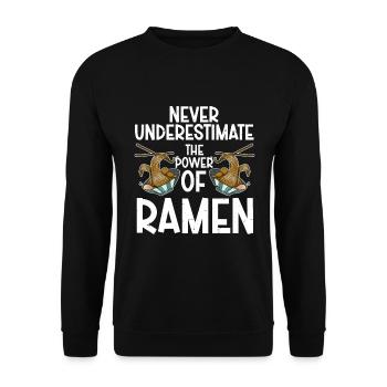 Ramen Lover Soupe de nouilles japonaise Ramen - Sweat-shirt Unisexe - noir - Devant - Alina (178cm) & Michal (187cm)