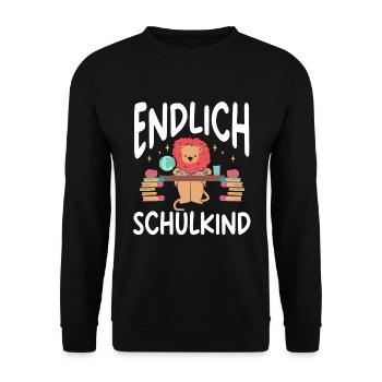 School 1. Grade - Unisex Pullover - Schwarz - Vorne - Alina (178cm) & Michal (187cm)