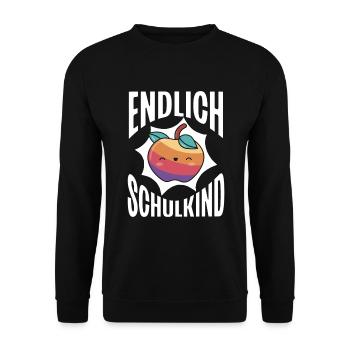 School 1. Grade - Unisex Pullover - Schwarz - Vorne - Alina (178cm) & Michal (187cm)