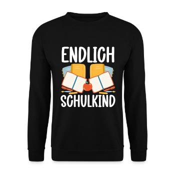 School 1. Grade - Unisex Pullover - Schwarz - Vorne - Alina (178cm) & Michal (187cm)