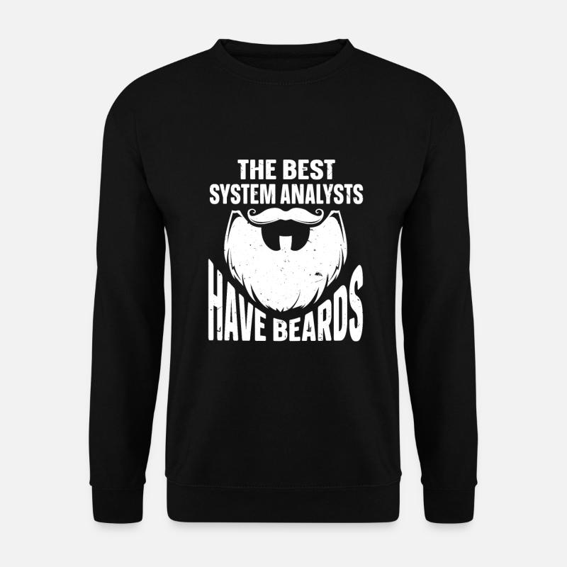 Beard Quote Bearded Men - Unisex Sweatshirt - black