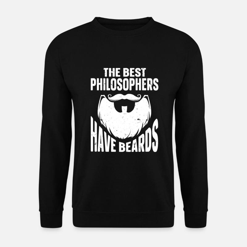 Beard Quote Bearded Men - Unisex Sweatshirt - black