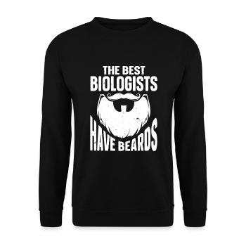 Citation de barbe Hommes barbus - Sweat-shirt Unisexe - noir - Devant - Alina (178cm) & Michal (187cm)