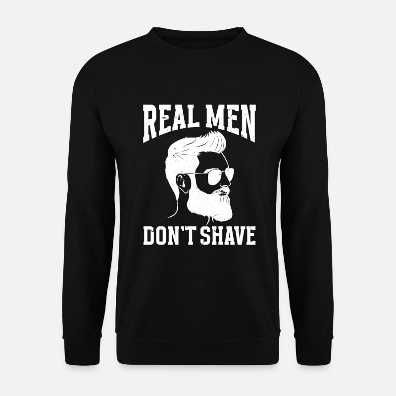 Beard Quote Bearded Men - Unisex Sweatshirt - black