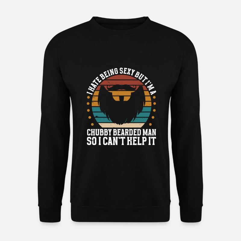 Beard Quote Bearded Men - Unisex Sweatshirt - black