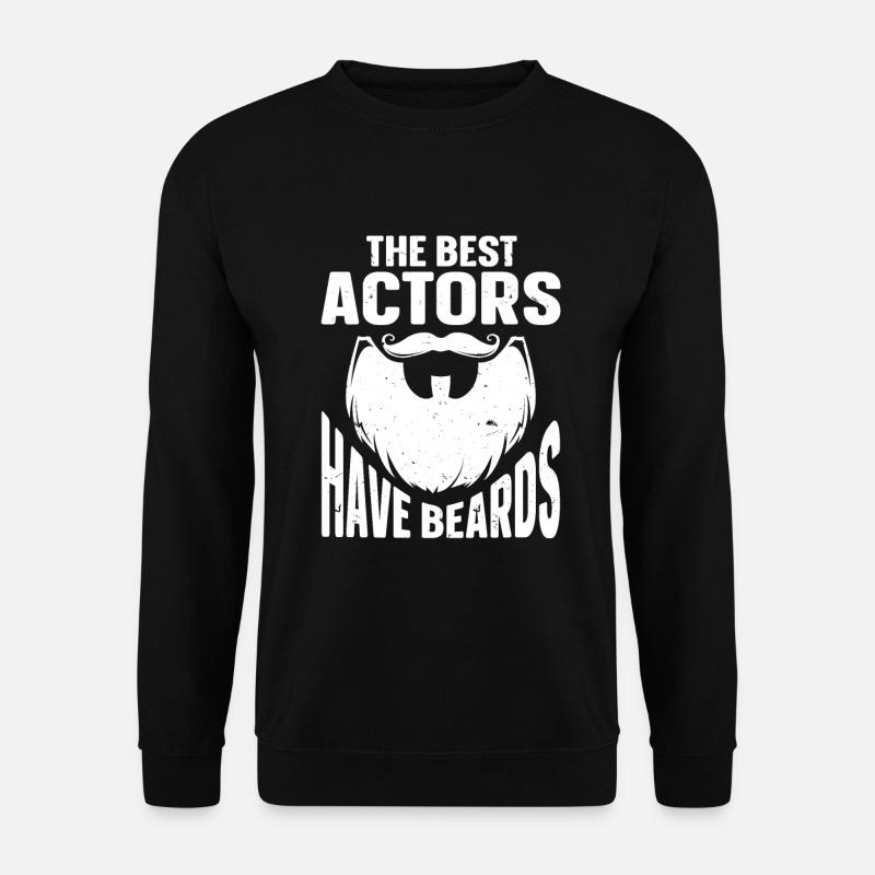 Beard Quote Bearded Men - Unisex Sweatshirt - black