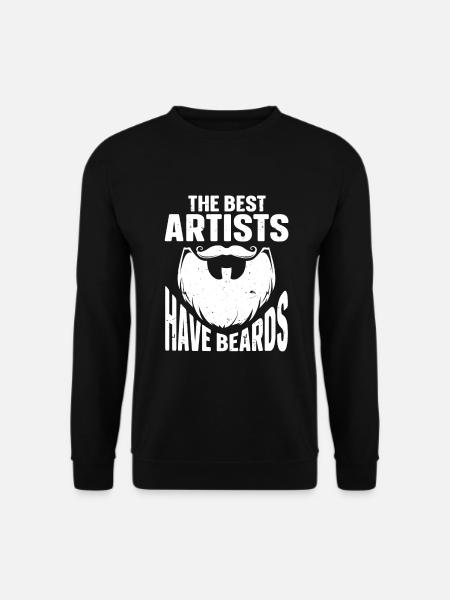 Beard Quote Bearded Men - Unisex Sweatshirt - black