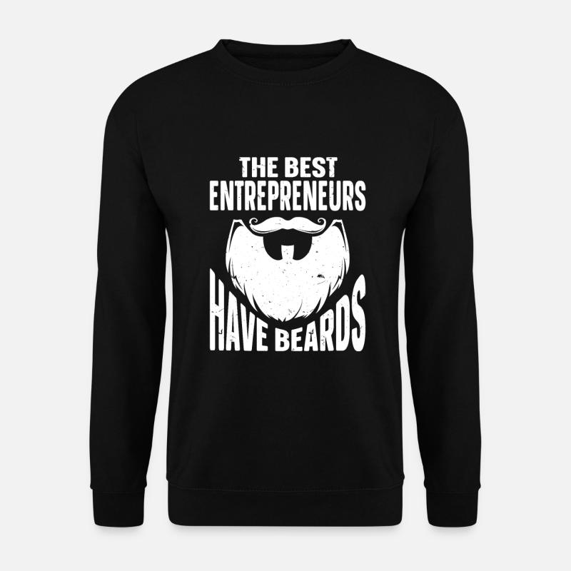 Beard Quote Bearded Men - Unisex Sweatshirt - black