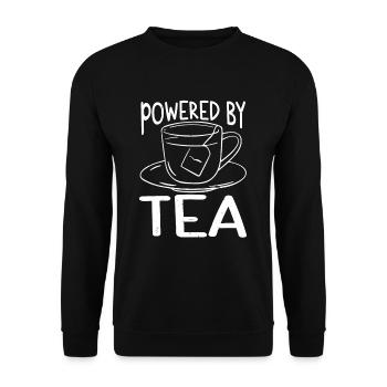 Propulsé par Tea Tea Lover Cup Of Tea Tea Drinker - Sweat-shirt Unisexe - noir - Devant - Alina (178cm) & Michal (187cm)