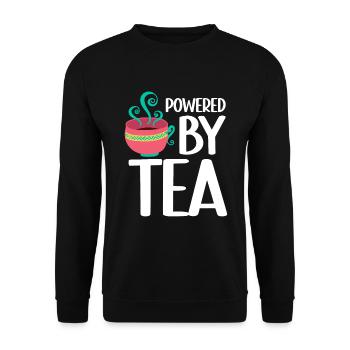Propulsé par Tea Tea Lover Cup Of Tea Tea Drinker - Sweat-shirt Unisexe - noir - Devant - Alina (178cm) & Michal (187cm)