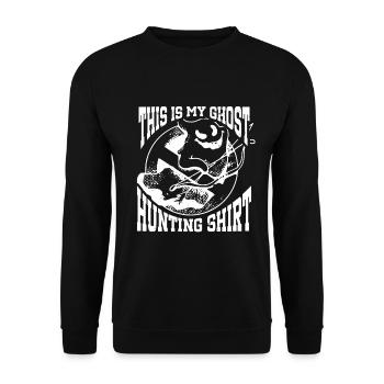 C’est ma chemise de chasse aux fantômes Chasseur paranormal - Sweat-shirt Unisexe - noir - Devant - Alina (178cm) & Michal (187cm)