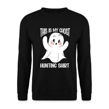 C’est ma chemise de chasse aux fantômes Chasseur paranormal - Sweat-shirt Unisexe - noir - Devant - Alina (178cm) & Michal (187cm)