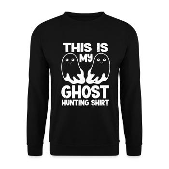 C’est ma chemise de chasse aux fantômes Chasseur paranormal - Sweat-shirt Unisexe - noir - Devant - Alina (178cm) & Michal (187cm)