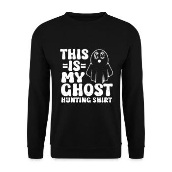 C’est ma chemise de chasse aux fantômes Chasseur paranormal - Sweat-shirt Unisexe - noir - Devant - Alina (178cm) & Michal (187cm)