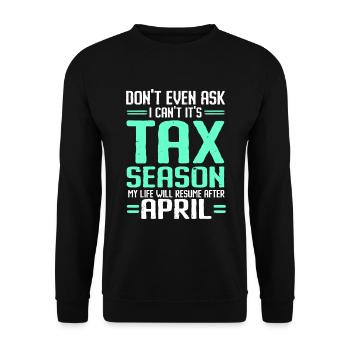 Tax Day CPA Accountant - Unisex Sweatshirt - black - Front - Alina (178cm) & Michal (187cm)