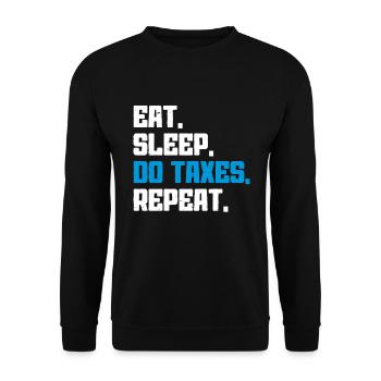 Tax Day CPA Accountant - Unisex Sweatshirt - black - Front - Alina (178cm) & Michal (187cm)