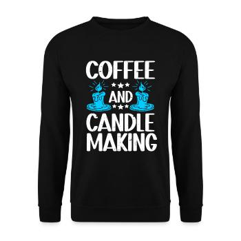 Candle Maker Candle Making - Unisex Sweatshirt - black - Front - Alina (178cm) & Michal (187cm)