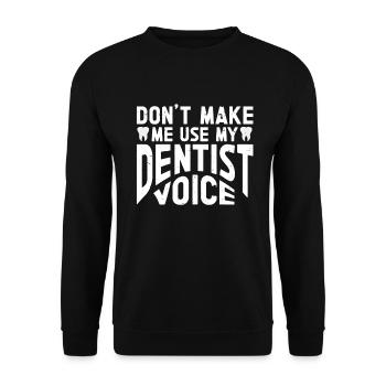 Dentist Dental - Unisex Pullover - Schwarz - Vorne - Alina (178cm) & Michal (187cm)