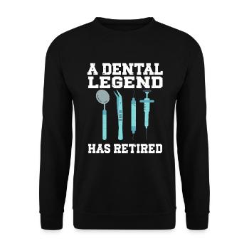 Dentist Dental - Unisex Pullover - Schwarz - Vorne - Alina (178cm) & Michal (187cm)