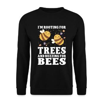 Earth Day Climate Change Awareness - Unisex Pullover - Schwarz - Vorne - Alina (178cm) & Michal (187cm)