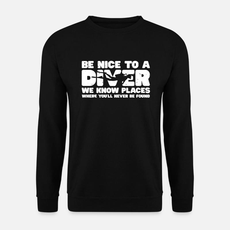 Scuba Diving Diver - Unisex Pullover - Schwarz