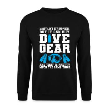 Scuba Diving Diver - Unisex Pullover - Schwarz - Vorne - Alina (178cm) & Michal (187cm)