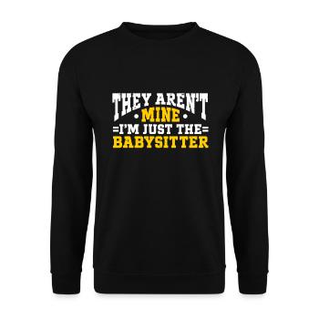 Babysitter Babysitting - Unisex Sweatshirt - black - Front - Alina (178cm) & Michal (187cm)