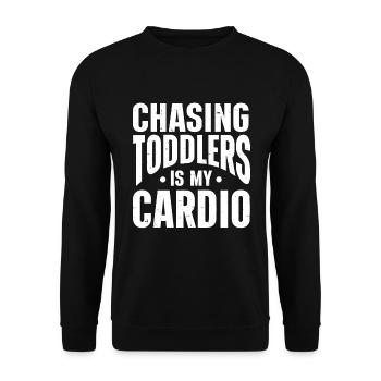 Babysitter Babysitting - Unisex Sweatshirt - black - Front - Alina (178cm) & Michal (187cm)