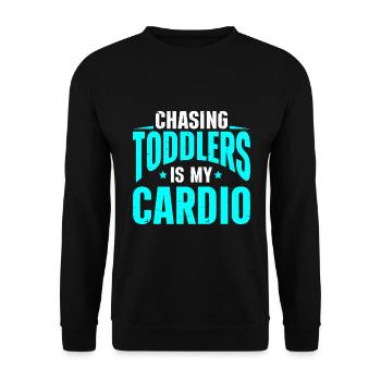 Babysitter Babysitting - Unisex Sweatshirt - black - Front - Alina (178cm) & Michal (187cm)