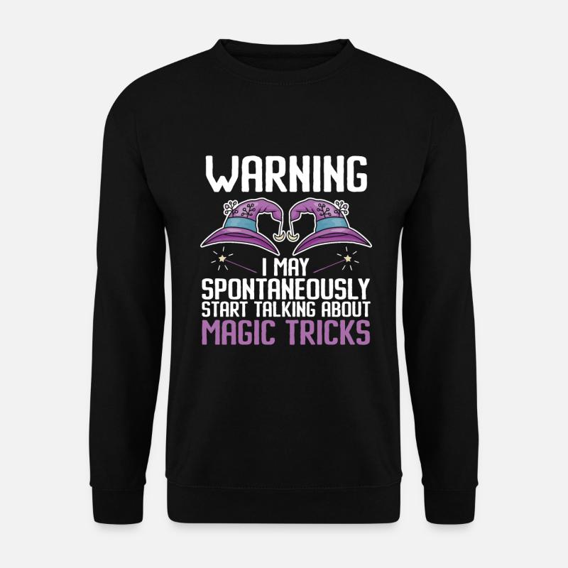 Funny Magician Magic - Unisex Pullover - Schwarz
