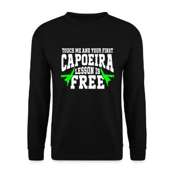 Capoeira Brazil Martial Arts Capoeira - Unisex Sweatshirt - black - Front - Alina (178cm) & Michal (187cm)