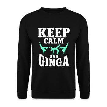 Capoeira Brazil Martial Arts Capoeira - Unisex Sweatshirt - black - Front - Alina (178cm) & Michal (187cm)