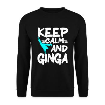 Capoeira Brazil Martial Arts Capoeira - Unisex Sweatshirt - black - Front - Alina (178cm) & Michal (187cm)
