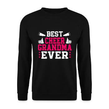 Cheerleading Cheerleader Base Flyer - Unisex Sweatshirt - black - Front - Alina (178cm) & Michal (187cm)